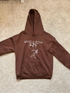 Brown Graphic Hoodie
